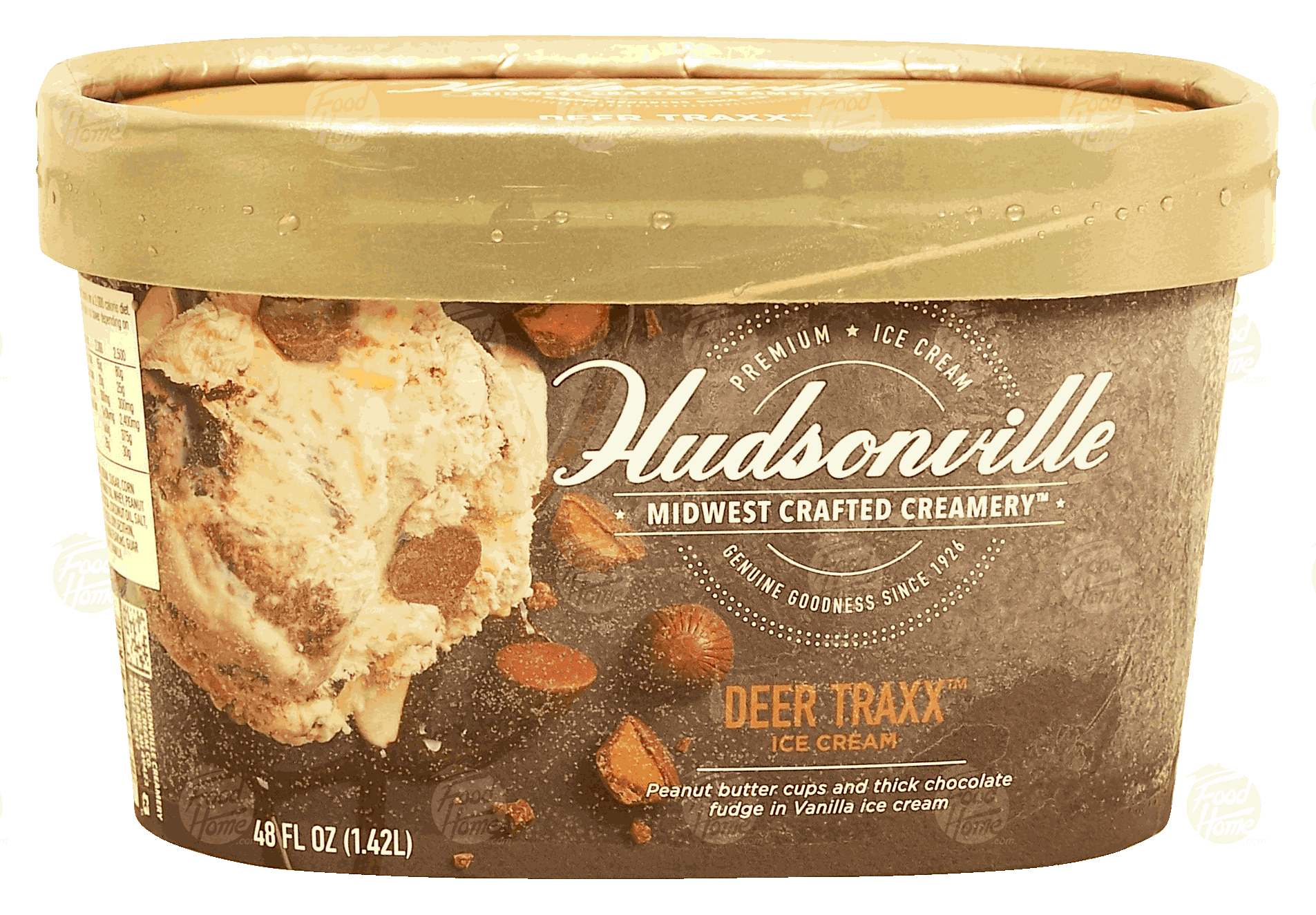 Hudsonville Midwest Crafted Creamery deer traxx ice cream, vanilla Full-Size Picture